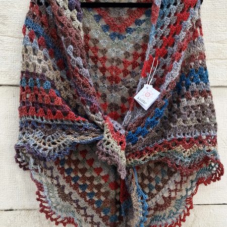 kvačkana boho ruta v jesenskih barvah